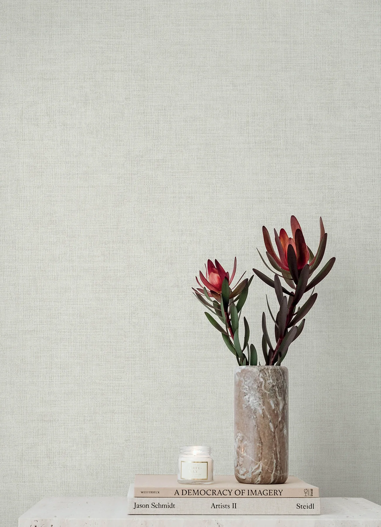 A-Street Prints Alba Pearl Open Weave Wallpaper - SKU 4193-7400