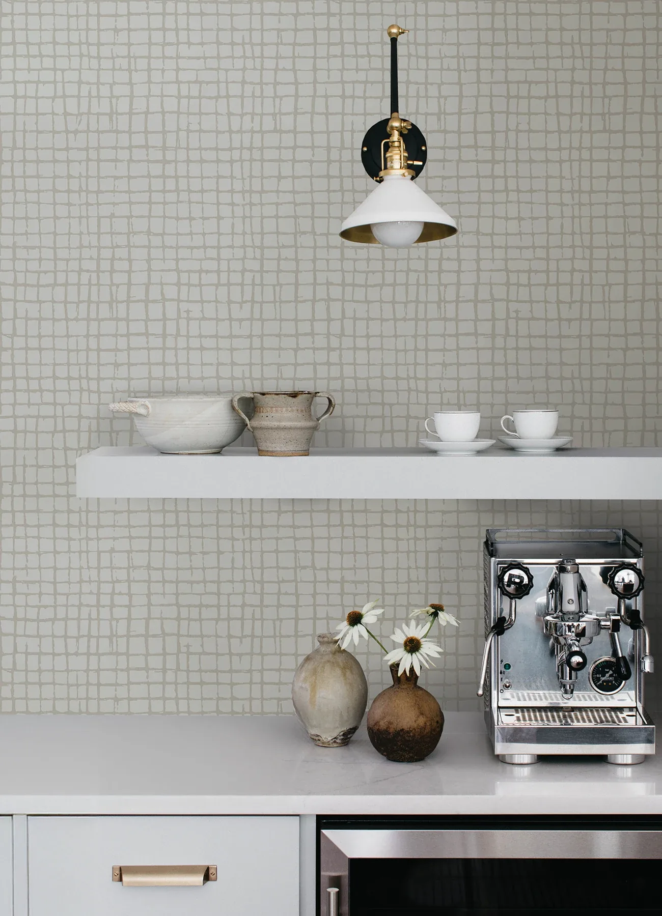 A-Street Prints Albin Beige Gridline Wallpaper | Wallpaper Twins A-Street Prints Albin Beige Gridline Wallpaper - SKU 4177-27716