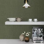 A-Street Prints Albin Moss Gridline Wallpaper - SKU 4177-27718