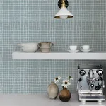 A-Street Prints Albin Sky Blue Gridline Wallpaper - SKU 4177-27715