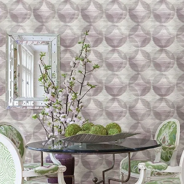 A-Street Prints Alchemy Purple Geometric Wallpaper - SKU 2793-24703