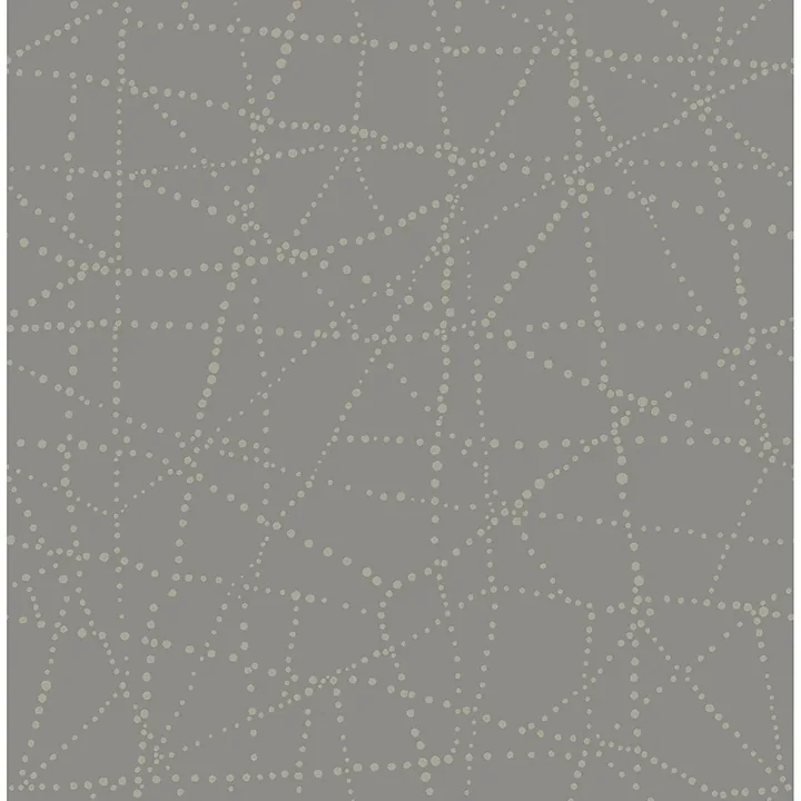 A-Street Prints Alcott Charcoal Dotted Wallpaper - SKU 4141-27126