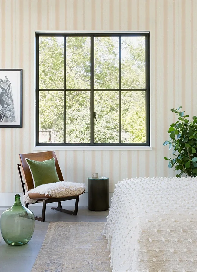 A-Street Prints Alena Blush Soft Stripe Wallpaper - SKU 4121-26909