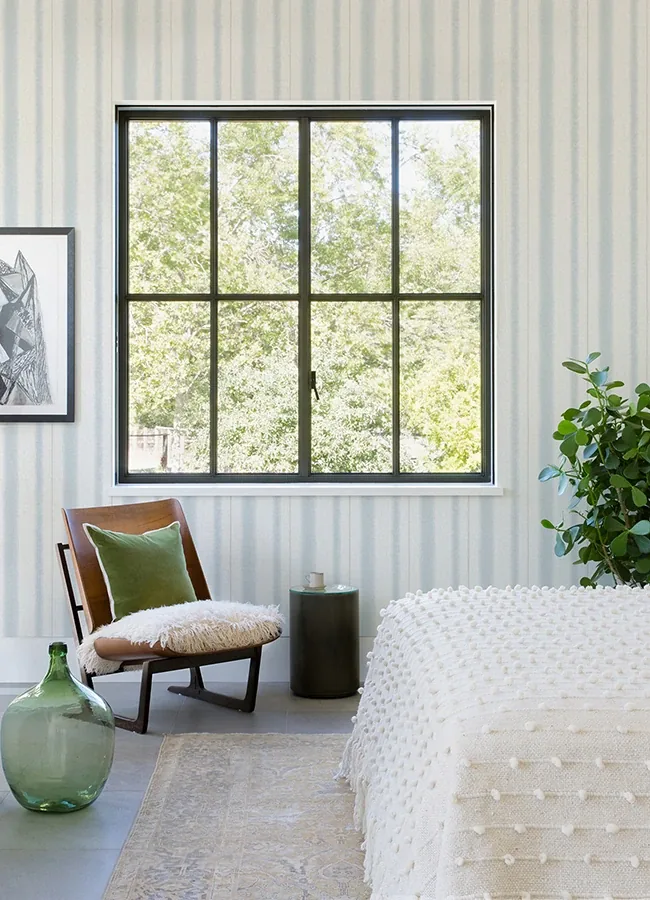 A-Street Prints Alena Sky Blue Soft Stripe Wallpaper - SKU 4121-26910