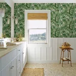 A-Street Prints Alfresco Green Tropical Palm Wallpaper | Wallpaper Twins A-Street Prints Alfresco Green Tropical Palm Wallpaper - SKU 2969-24136