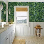 A-Street Prints Alfresco Jade Tropical Palm Wallpaper | Wallpaper Twins A-Street Prints Alfresco Jade Tropical Palm Wallpaper - SKU 2969-26056