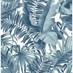 A-Street Prints Alfresco Navy Palm Leaf Wallpaper | Wallpaper Twins A-Street Prints Alfresco Navy Palm Leaf Wallpaper - SKU 2744-24133