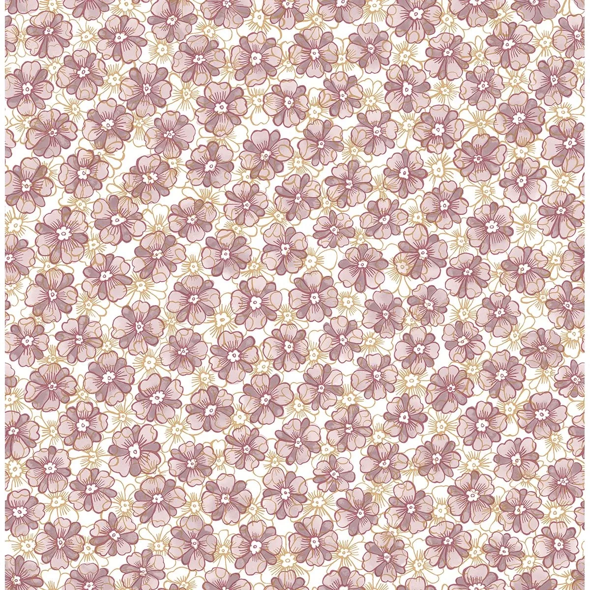 2657-22226 | Allison Lavender Floral Wallpaper