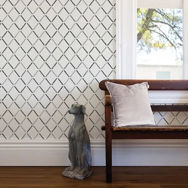 A-Street Prints Allotrope Charcoal Linen Geometric Wallpaper | Wallpaper Twins A-Street Prints Allotrope Charcoal Linen Geometric Wallpaper - SKU 2902-25534