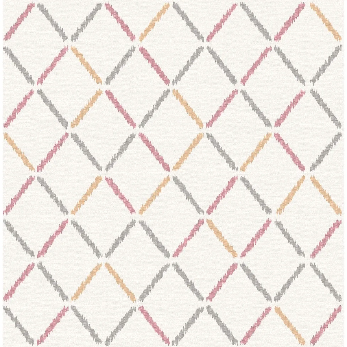 A-Street Prints Allotrope Rose Linen Geometric Wallpaper - SKU 2902-25536