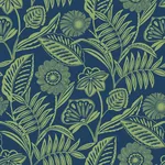 A-Street Prints Alma Blue Tropical Floral Wallpaper | Wallpaper Twins A-Street Prints Alma Blue Tropical Floral Wallpaper - SKU 2969-87527
