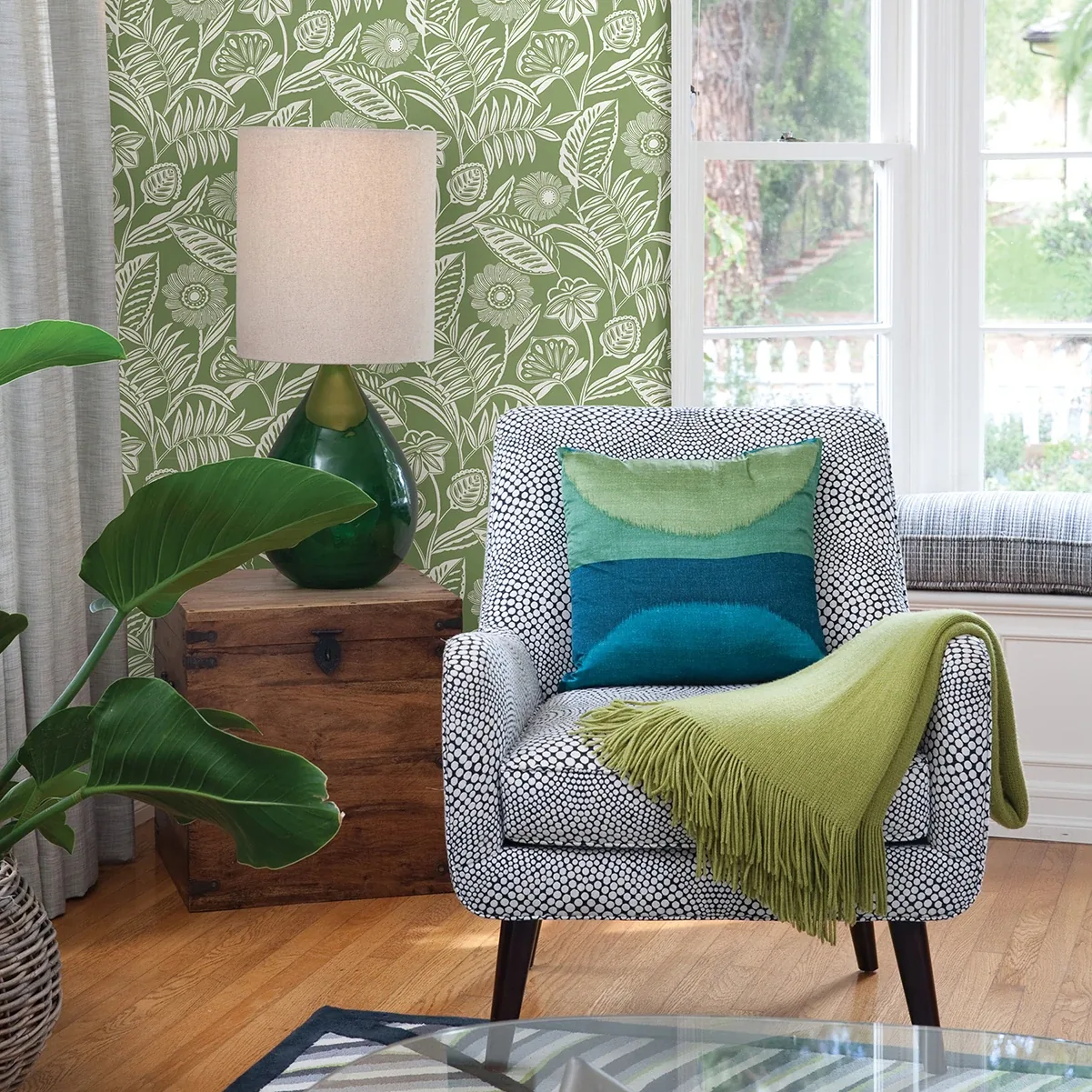 A-Street Prints Alma Green Tropical Floral Wallpaper | Wallpaper Twins A-Street Prints Alma Green Tropical Floral Wallpaper - SKU 2969-87530