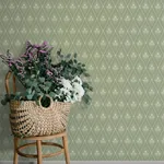 A-Street Prints Alma Moss Diamond Floral Wallpaper | Wallpaper Twins A-Street Prints Alma Moss Diamond Floral Wallpaper - SKU 4201-48030
