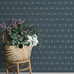 A-Street Prints Alma Navy Diamond Floral Wallpaper | Wallpaper Twins A-Street Prints Alma Navy Diamond Floral Wallpaper - SKU 4201-48033
