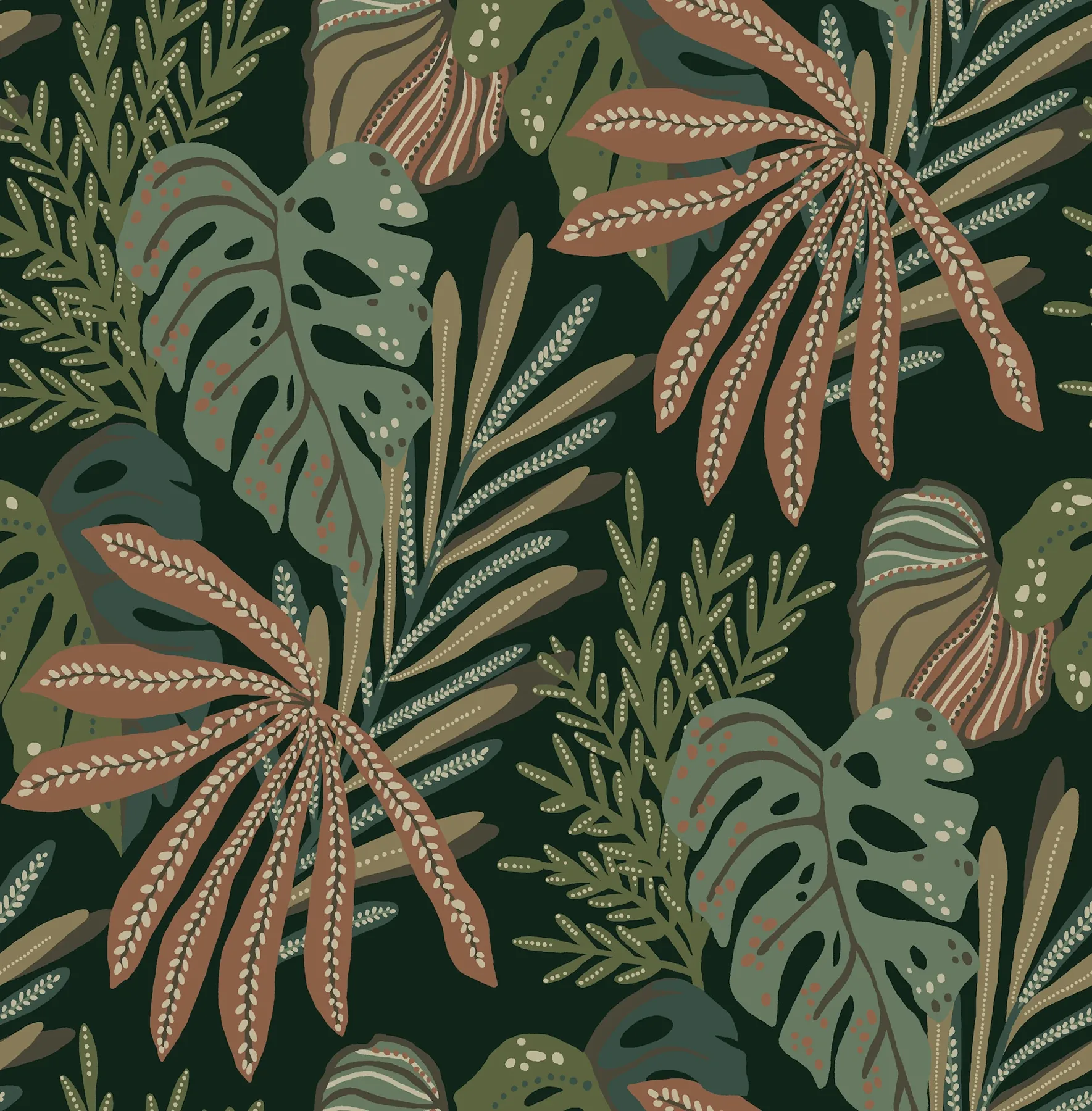 4177-27737 | Alocasia Multicolor Tropical Foliage Wallpaper