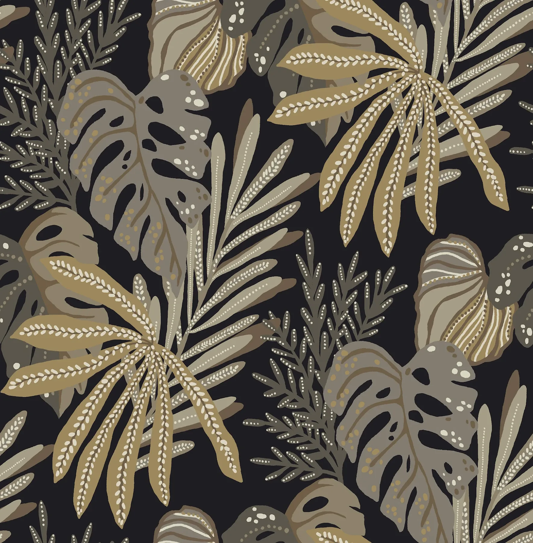4177-27736 | Alocasia Neutral Tropical Foliage Wallpaper