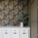 A-Street Prints Alocasia Neutral Tropical Foliage Wallpaper | Wallpaper Twins A-Street Prints Alocasia Neutral Tropical Foliage Wallpaper - SKU 4177-27736
