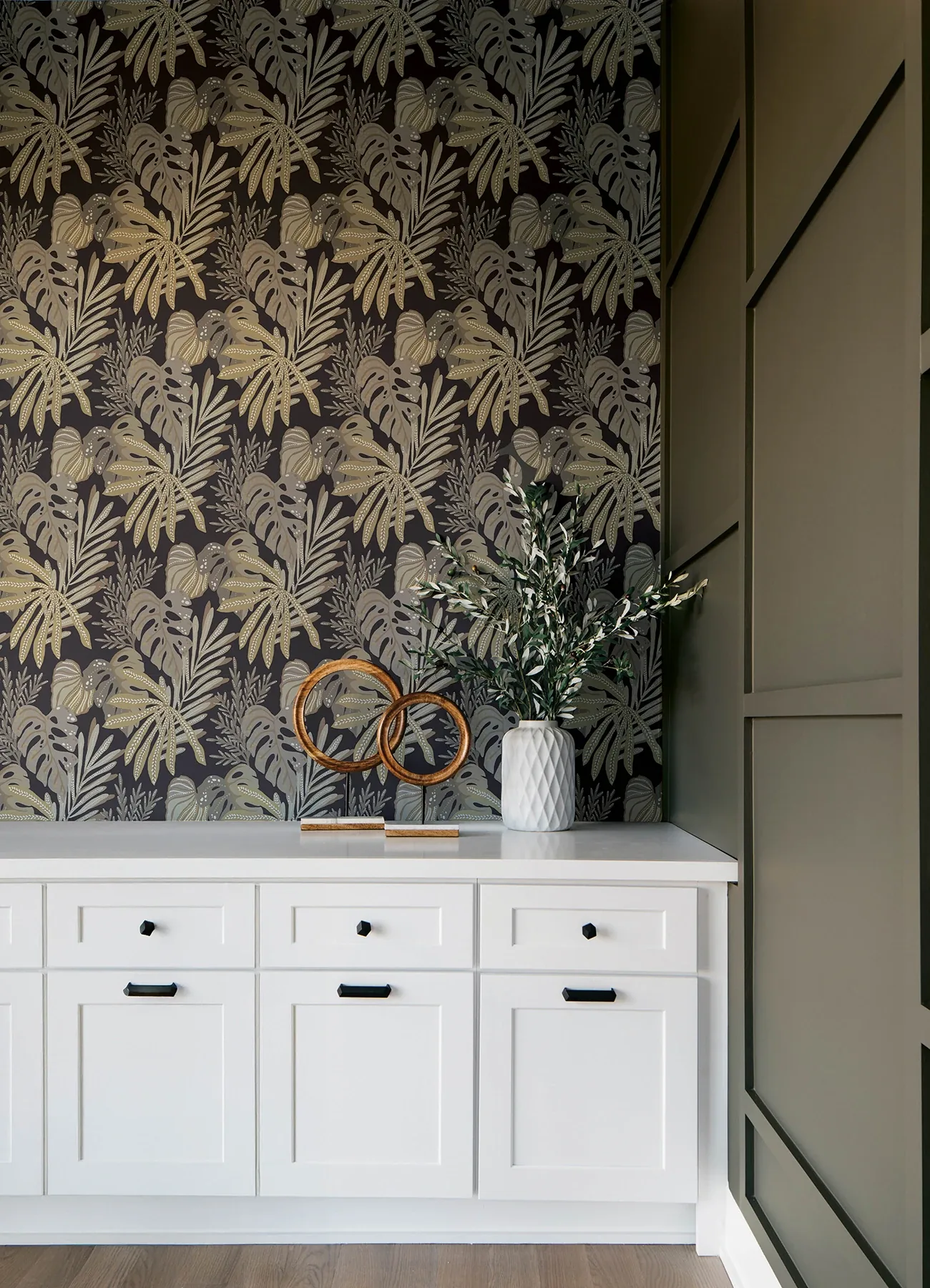 A-Street Prints Alocasia Neutral Tropical Foliage Wallpaper | Wallpaper Twins A-Street Prints Alocasia Neutral Tropical Foliage Wallpaper - SKU 4177-27736