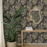 A-Street Prints Alocasia Neutral Tropical Foliage Wallpaper | Wallpaper Twins A-Street Prints Alocasia Neutral Tropical Foliage Wallpaper - SKU 4177-27736