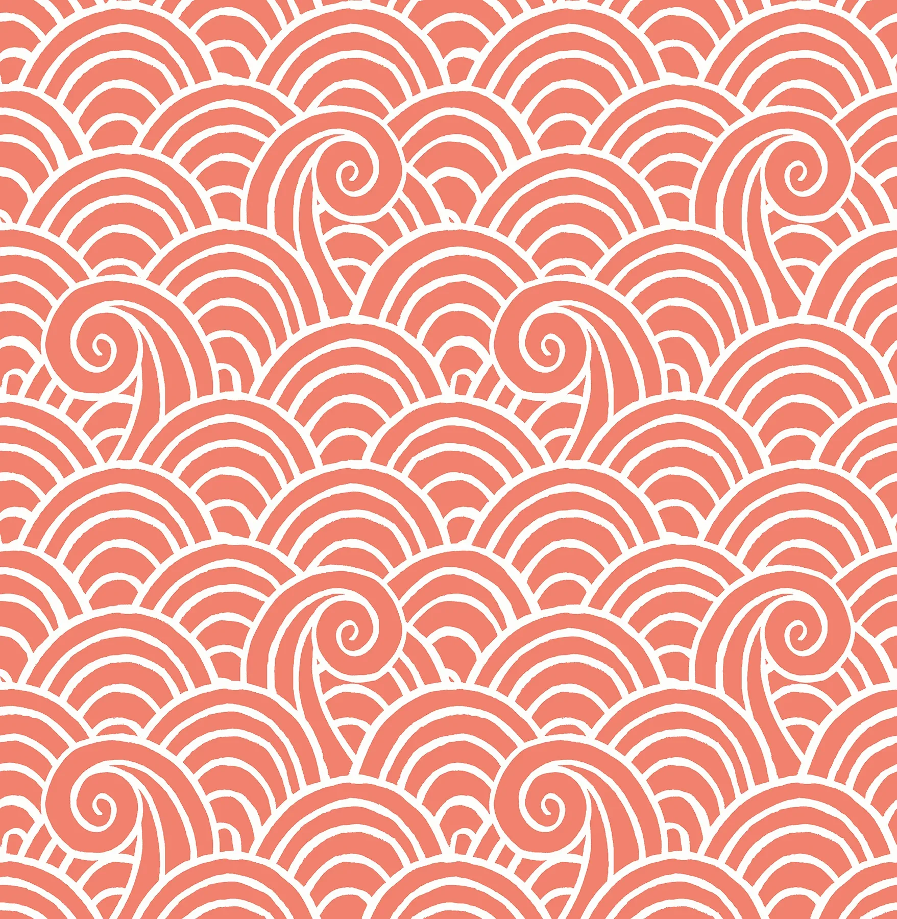 A-Street Prints Alorah Coral Wave Wallpaper - SKU 4081-26306