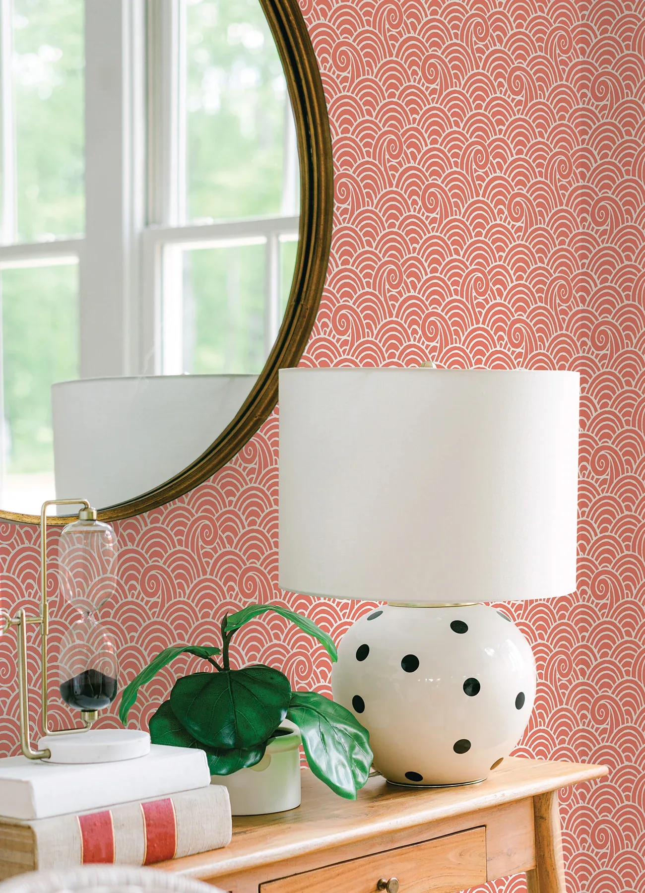 A-Street Prints Alorah Coral Wave Wallpaper | Wallpaper Twins A-Street Prints Alorah Coral Wave Wallpaper - SKU 4081-26306