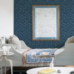 A-Street Prints Alorah Navy Wave Wallpaper | Wallpaper Twins A-Street Prints Alorah Navy Wave Wallpaper - SKU 4081-26305