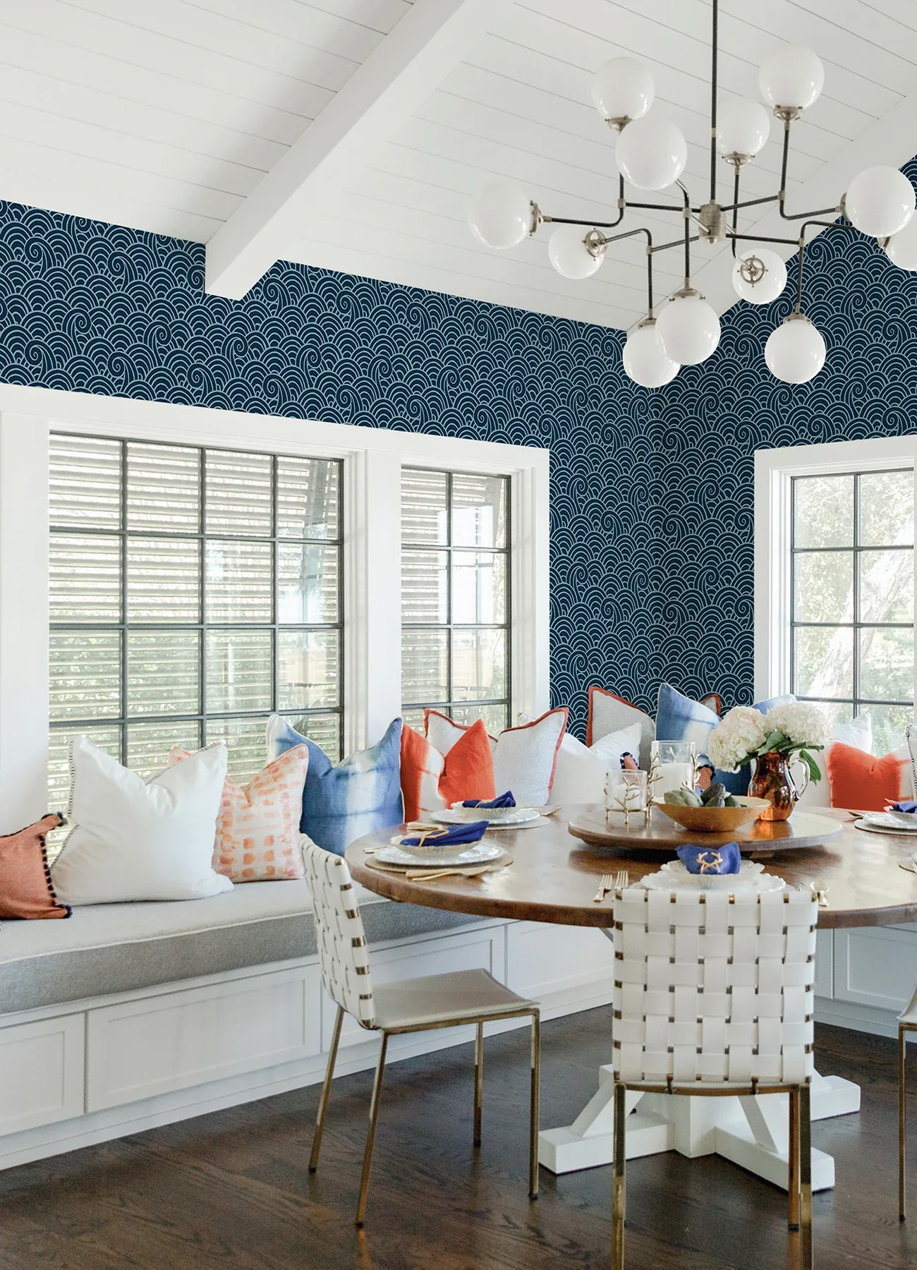 A-Street Prints Alorah Navy Wave Wallpaper | Wallpaper Twins A-Street Prints Alorah Navy Wave Wallpaper - SKU 4081-26305