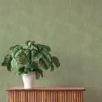 A-Street Prints Anara Green Geo Faux Grasscloth Wallpaper - SKU 4202-571288