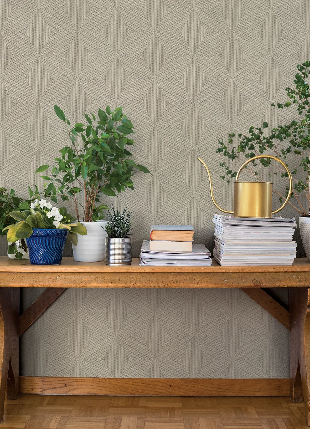 A-Street Prints Anara Grey Geo Faux Grasscloth Wallpaper | Wallpaper Twins A-Street Prints Anara Grey Geo Faux Grasscloth Wallpaper - SKU 4202-571257