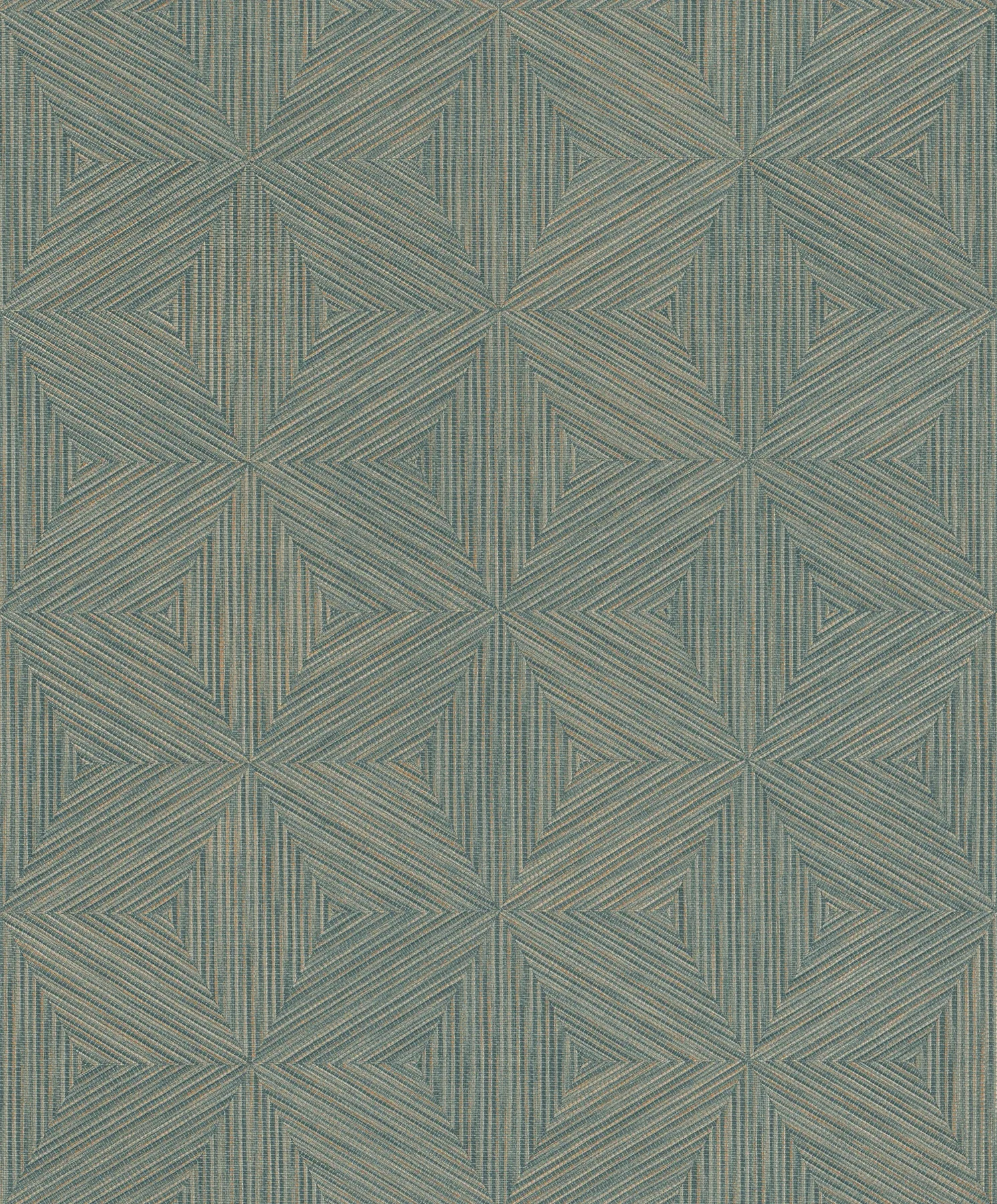 4202-571271 | Anara Teal Geo Faux Grasscloth Wallpaper