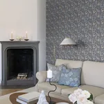 A-Street Prints Anemone Dark Blue Floral Trail Wallpaper | Wallpaper Twins A-Street Prints Anemone Dark Blue Floral Trail Wallpaper - SKU 4153-82006