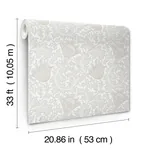 A-Street Prints Anemone Dove Floral Trail Wallpaper | Wallpaper Twins A-Street Prints Anemone Dove Floral Trail Wallpaper - SKU 4153-82001