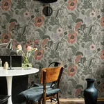 A-Street Prints Anemone Grey Floral Wallpaper - SKU 4080-33001