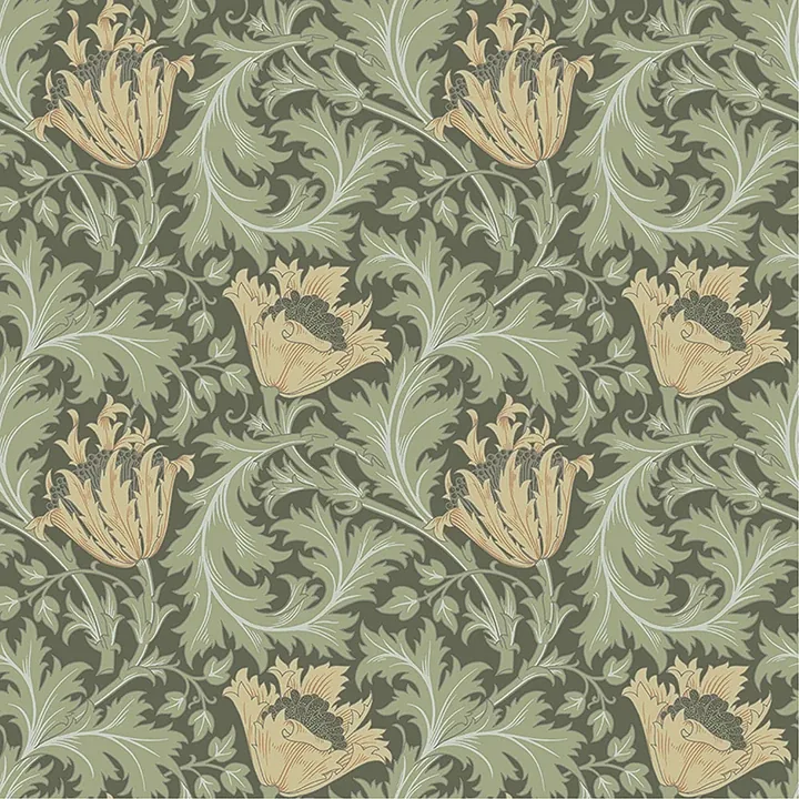 4153-82004 | Anemone Moss Floral Trail Wallpaper
