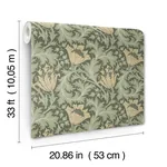 A-Street Prints Anemone Moss Floral Trail Wallpaper | Wallpaper Twins A-Street Prints Anemone Moss Floral Trail Wallpaper - SKU 4153-82004