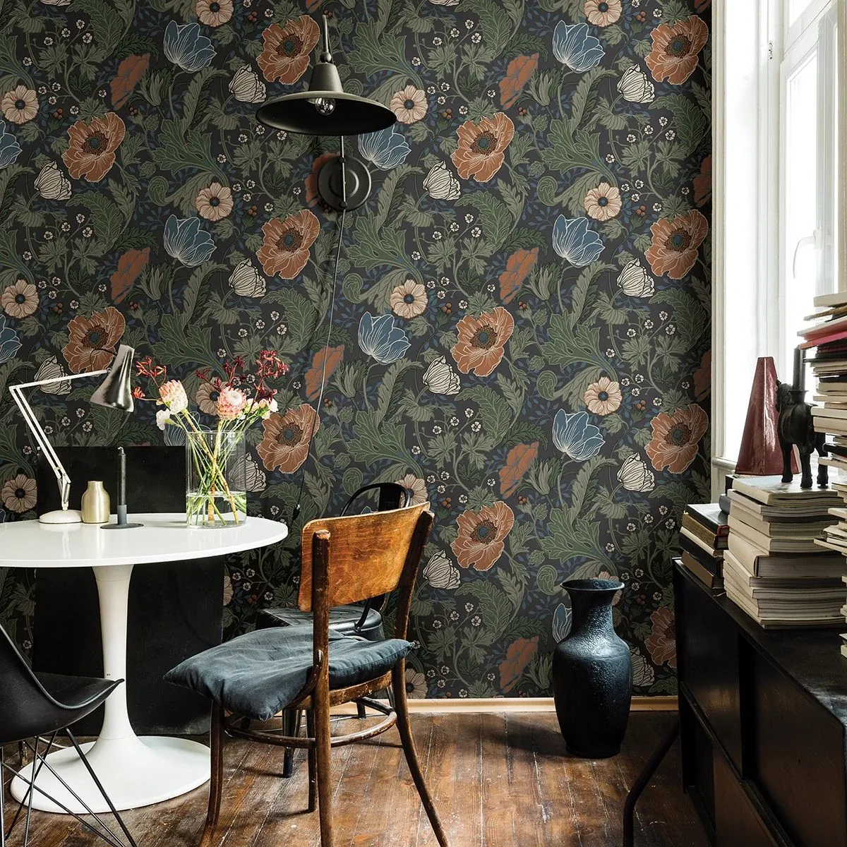 A-Street Prints Anemone Multicolor Floral Wallpaper - SKU 2948-33003