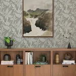 A-Street Prints Anita Pewter Woodland Floral Wallpaper | Wallpaper Twins A-Street Prints Anita Pewter Woodland Floral Wallpaper - SKU 4155-27327