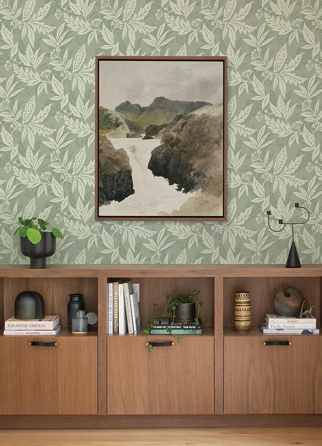 A-Street Prints Anita Sage Woodland Floral Wallpaper - SKU 4155-27326