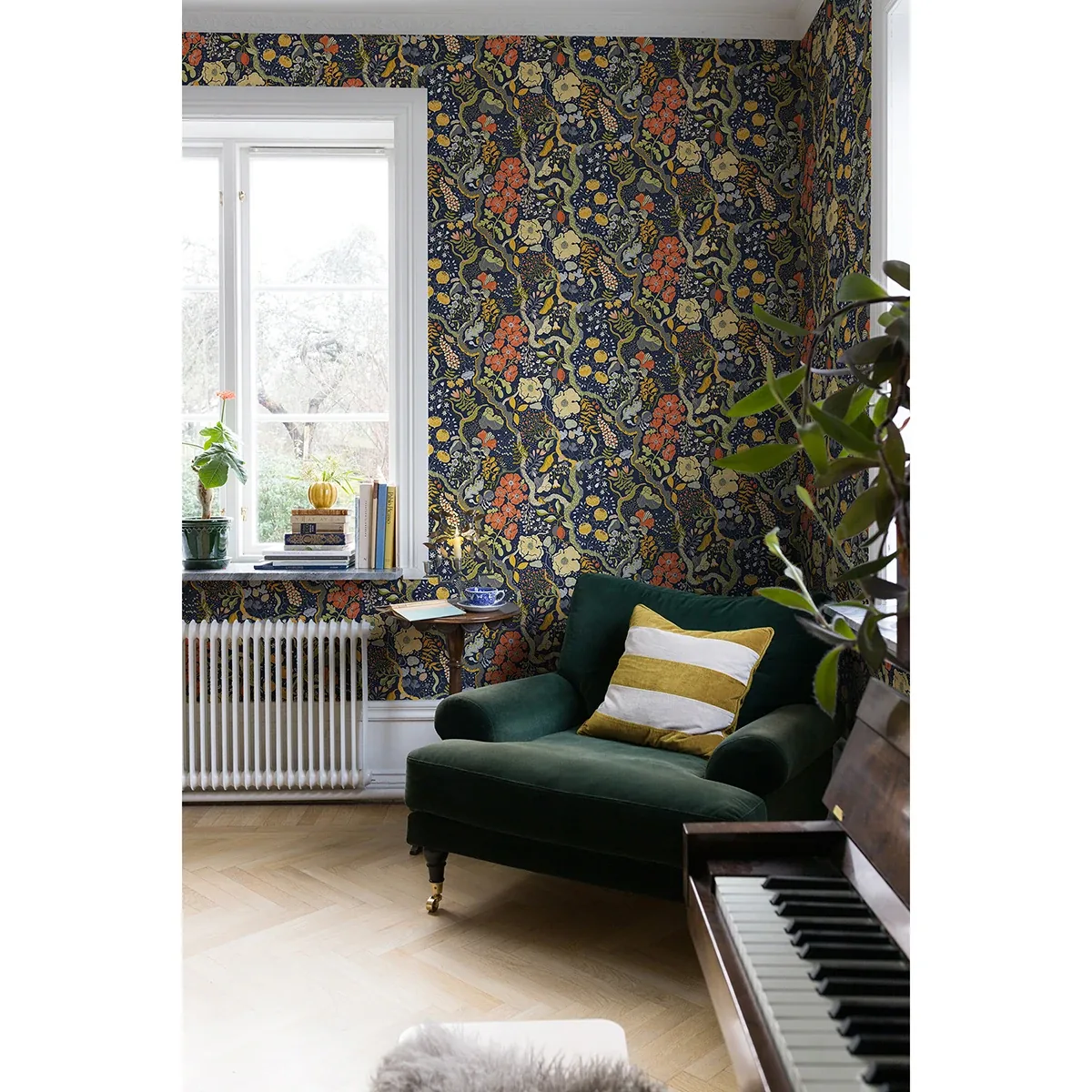 A-Street Prints Ann Blue Floral Vines Wallpaper | Wallpaper Twins A-Street Prints Ann Blue Floral Vines Wallpaper - SKU 2932-65101