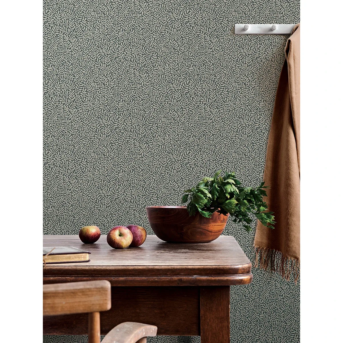 A-Street Prints Anna Dark Blue Fern Trail Wallpaper - SKU 2999-55032