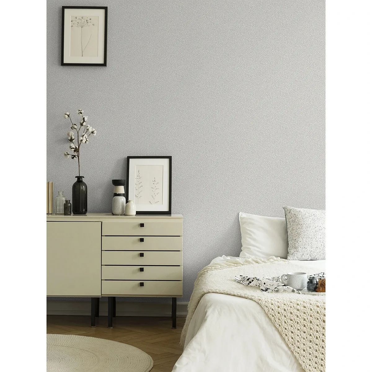 A-Street Prints Anna Light Grey Fern Trail Wallpaper | Wallpaper Twins A-Street Prints Anna Light Grey Fern Trail Wallpaper - SKU 2999-55004