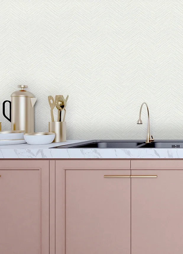 A-Street Prints Apex White Weave Wallpaper - SKU 2988-70400