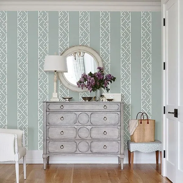 A-Street Prints Aqua Latticework Wallpaper | Wallpaper Twins A-Street Prints Aqua Latticework Wallpaper - SKU 2785-24806