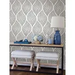A-Street Prints Arboretum Fog Leaves Wallpaper | Wallpaper Twins A-Street Prints Arboretum Fog Leaves Wallpaper - SKU 2656-004062