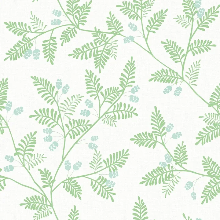 4074-26600 | Ardell Light Green Botanical Wallpaper