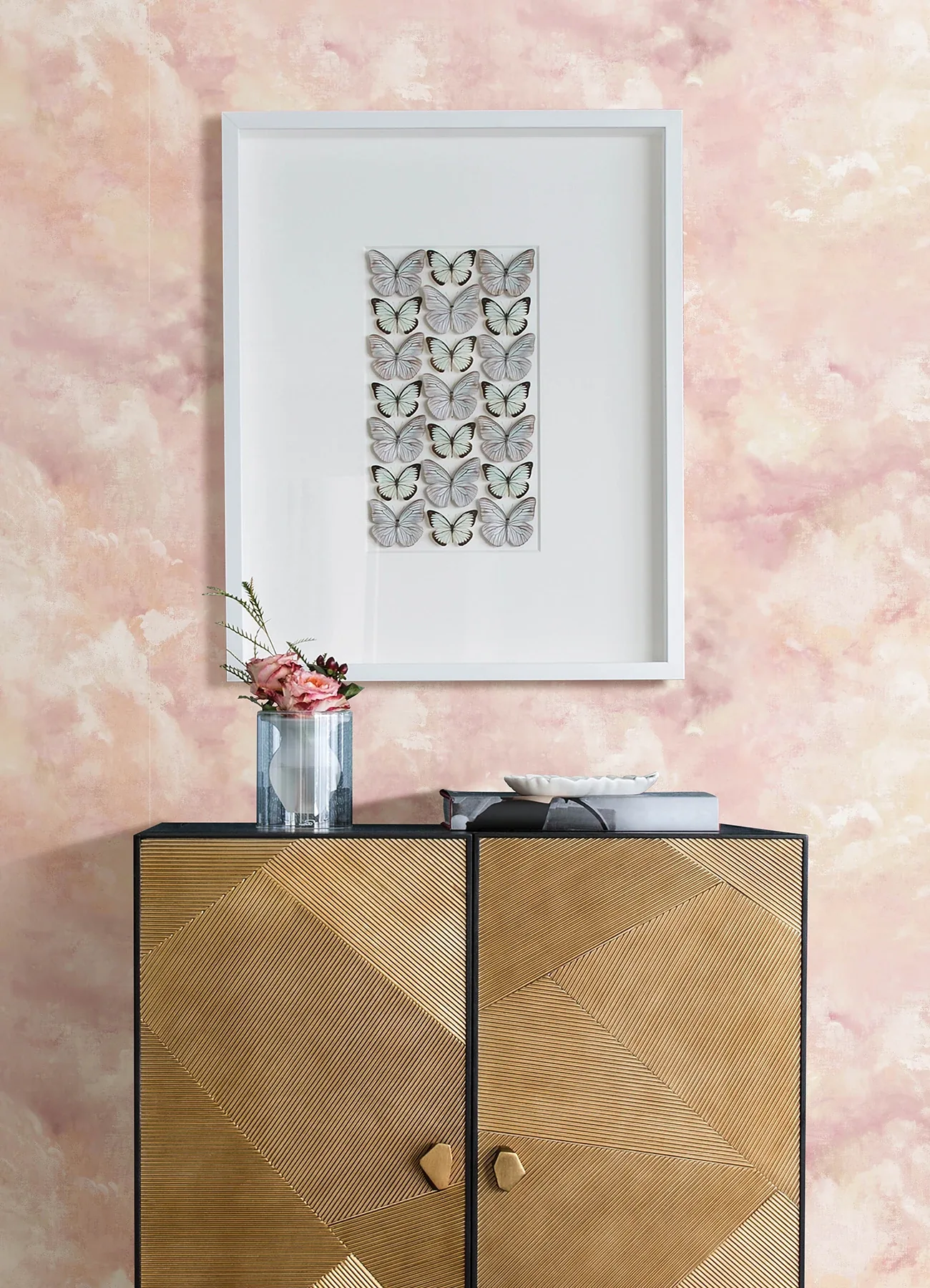 A-Street Prints Aria Pink Abstract Wallpaper - SKU 4193-7461