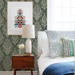 A-Street Prints Arlie Evergreen Botanical Damask Wallpaper | Wallpaper Twins A-Street Prints Arlie Evergreen Botanical Damask Wallpaper - SKU 4120-26821