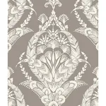 A-Street Prints Arlie Grey Botanical Damask Wallpaper - SKU 4120-26816
