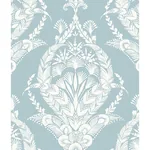 A-Street Prints Arlie Light Blue Botanical Damask Wallpaper | Wallpaper Twins A-Street Prints Arlie Light Blue Botanical Damask Wallpaper - SKU 4120-26819