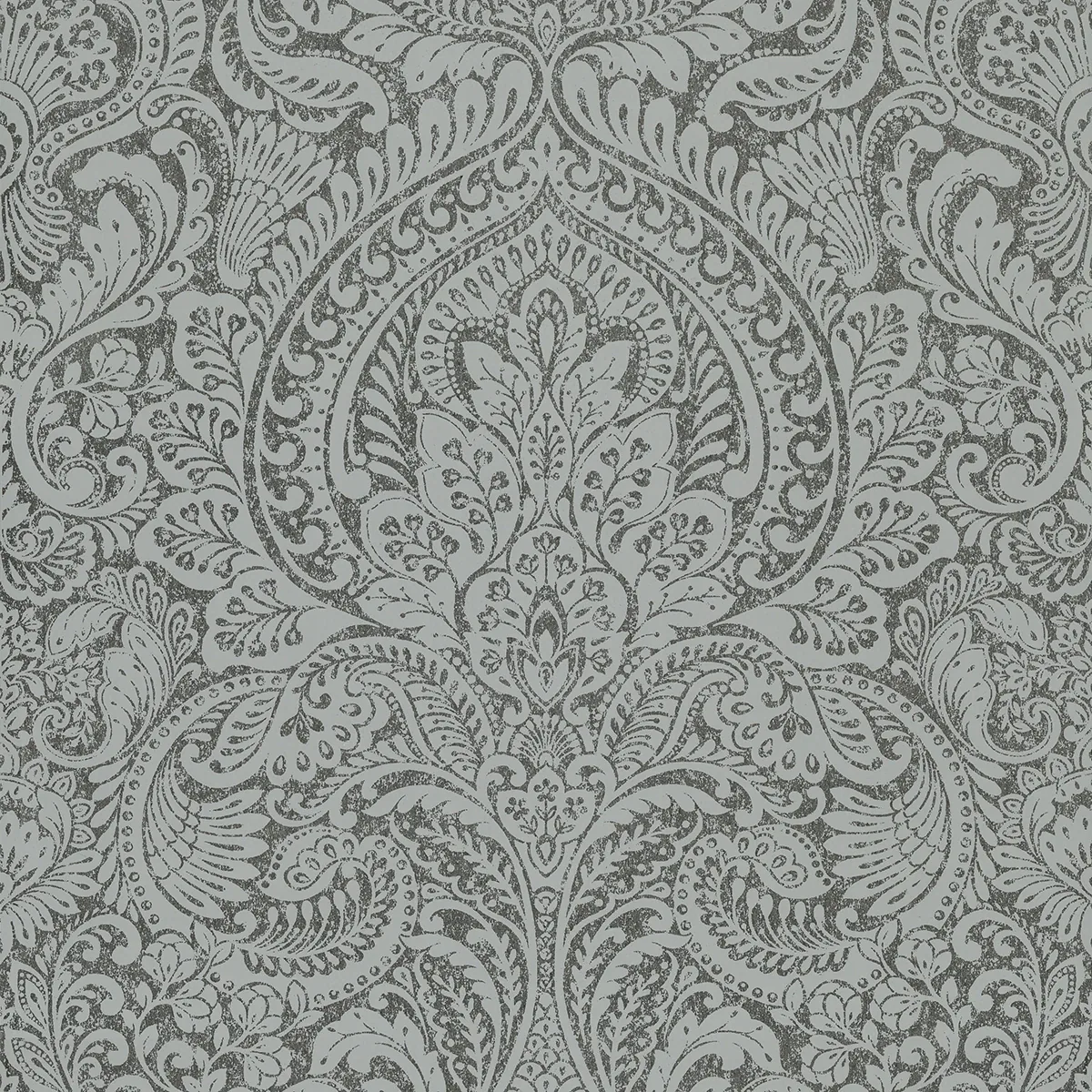 A-Street Prints Artemis Pewter Floral Damask Wallpaper | Wallpaper Twins A-Street Prints Artemis Pewter Floral Damask Wallpaper - SKU 4019-86446